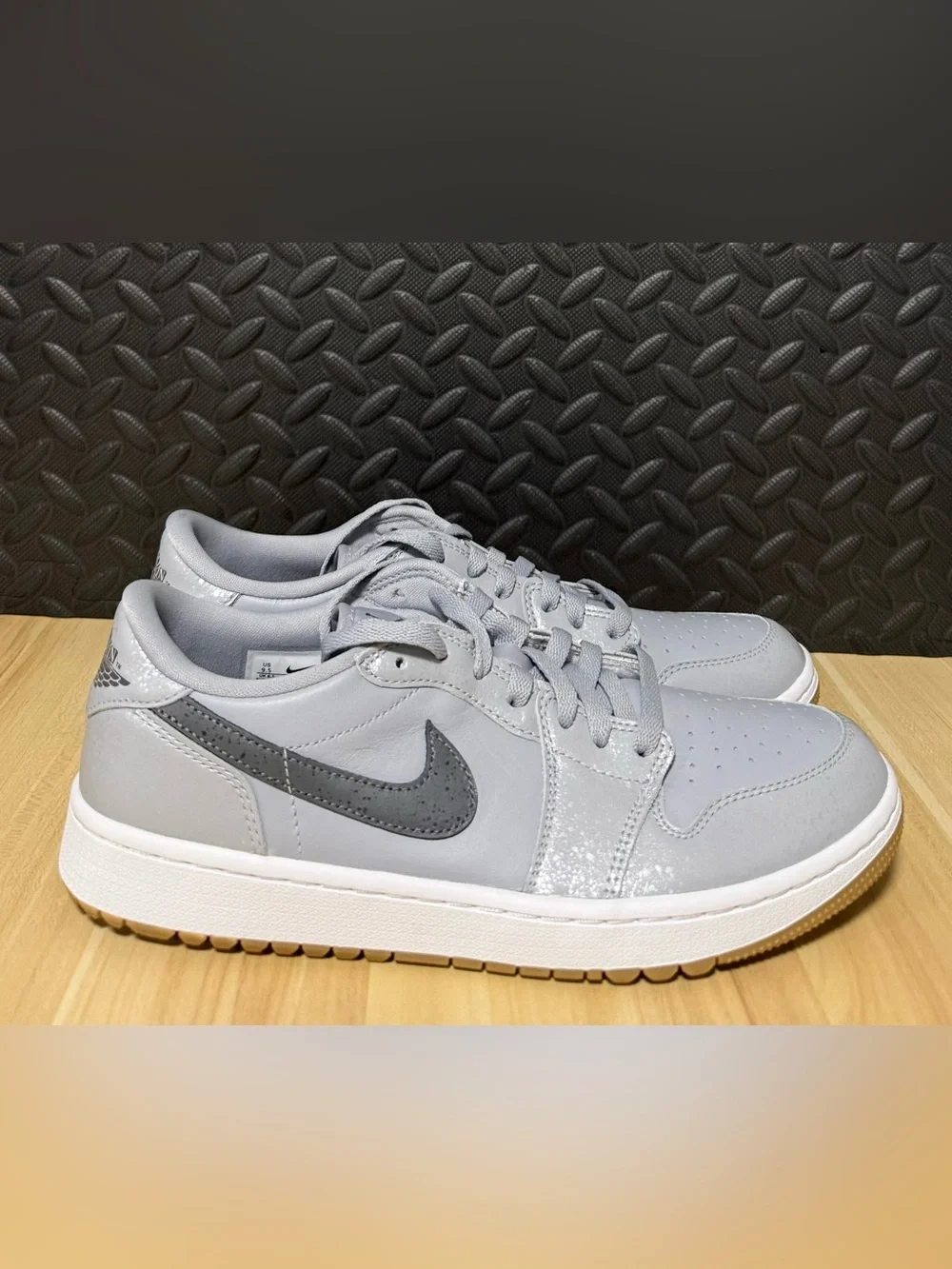 Nike Air Jordan 1 Low G Golf Shoes Wolf Grey Gum DD9315-006 Mens Size 9.5